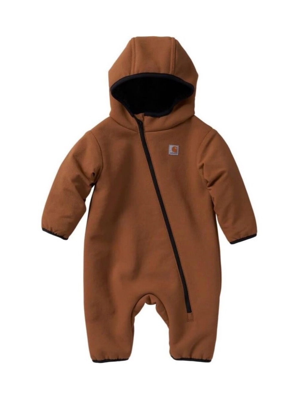 Carhartt Kids Brown Hooded One-Piece insulated suit